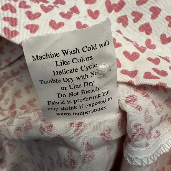 Petite Plume Girls Sweethearts Pajamas Shorts Set size 14 Pink Hearts 2pc - Picture 15 of 16